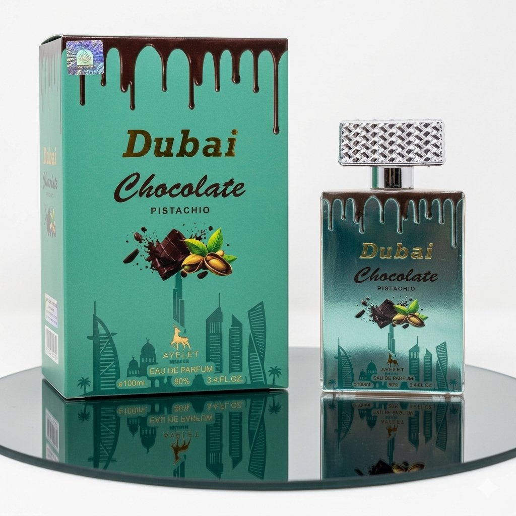 Dubai Chocolate Pistachio Perfume Cologne - 3.4oz EDP - Unisex fragrance Men & Women