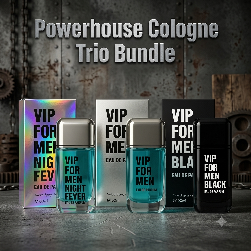 VIP Cologne Bundle Men - Inspired by Carolina Herrera 212 New Release Set - 3.4edp