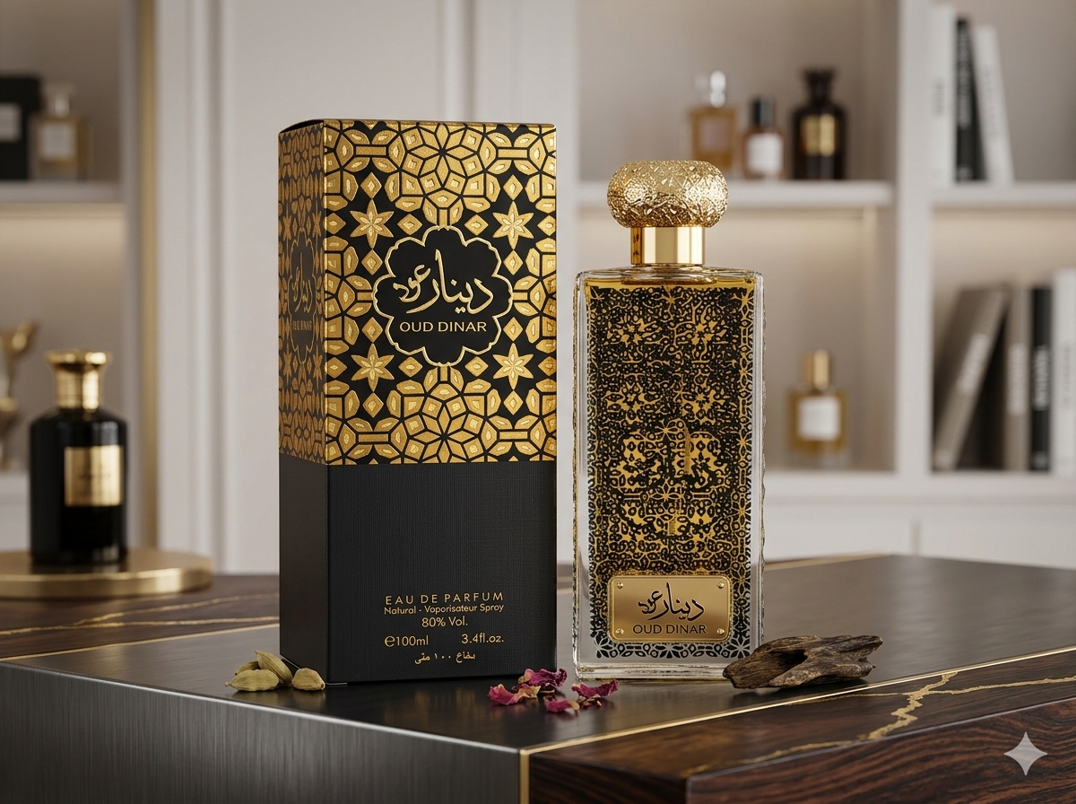 Oud Dinar Unisex Arabic Fragrance - 100ml Eau De Parfum - Men & Women