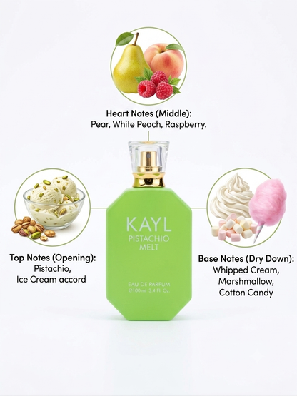 Kayl Pistachio Melt Perfume - 3.4oz EDP - Women’s Fragrance - Inspired by kayali