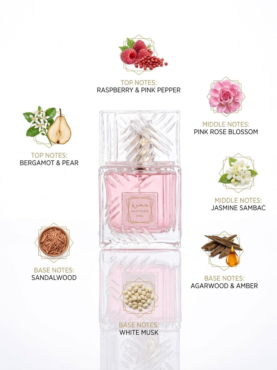 Humrah Pink Perfume - 3.4oz EDP - Women’s Fragrance