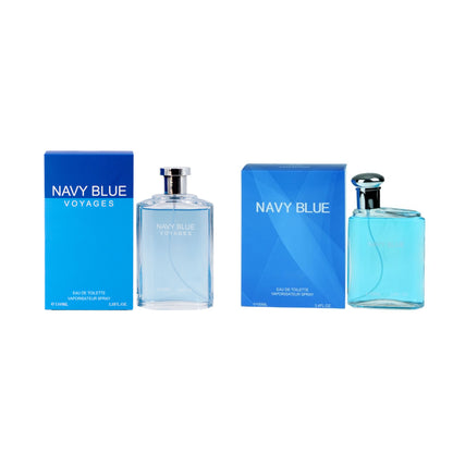 Navy Blue Voyages & Navy Blue Men's Cologne Set - Inspired by Nautica