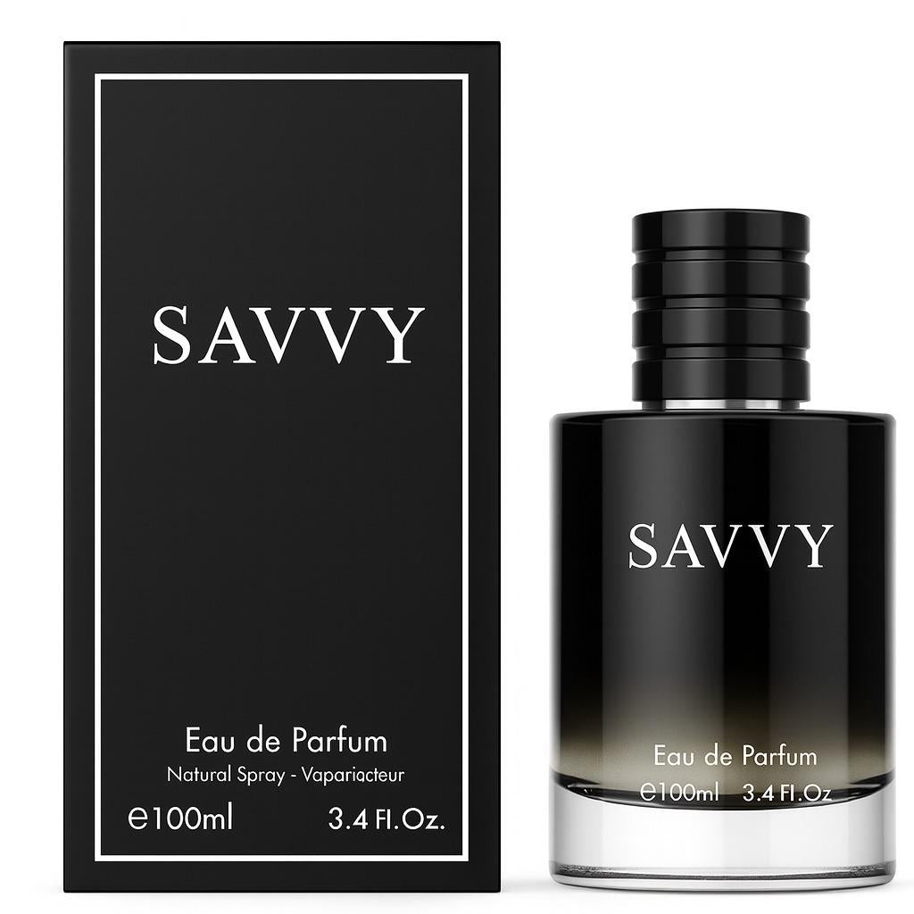 Savvy Men's Savvy Cologne 3.4oz Eau de Parfum -  Inspired by Sauvage