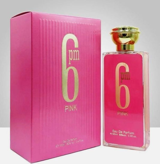 6PM Pink Eau de Parfum 3.4oz (100ml) – Bold, Feminine, Long-Lasting Perfume for Women