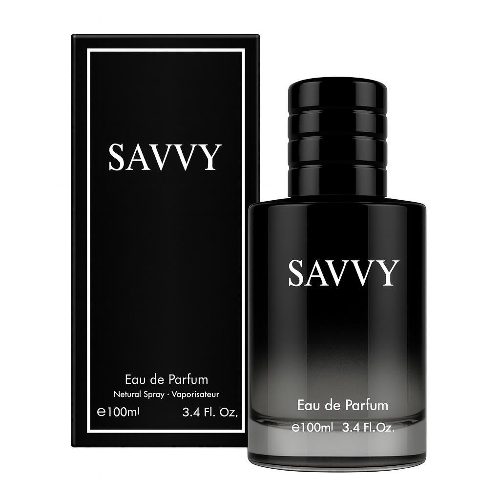 Savvy Men's Savvy Cologne 3.4oz Eau de Parfum -  Inspired by Sauvage