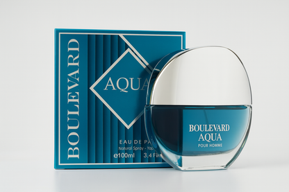 Boulevard Aqua Pour Homme Men's cologne - 3.4oz - Inspired by Bvlgare Aqua for Men
