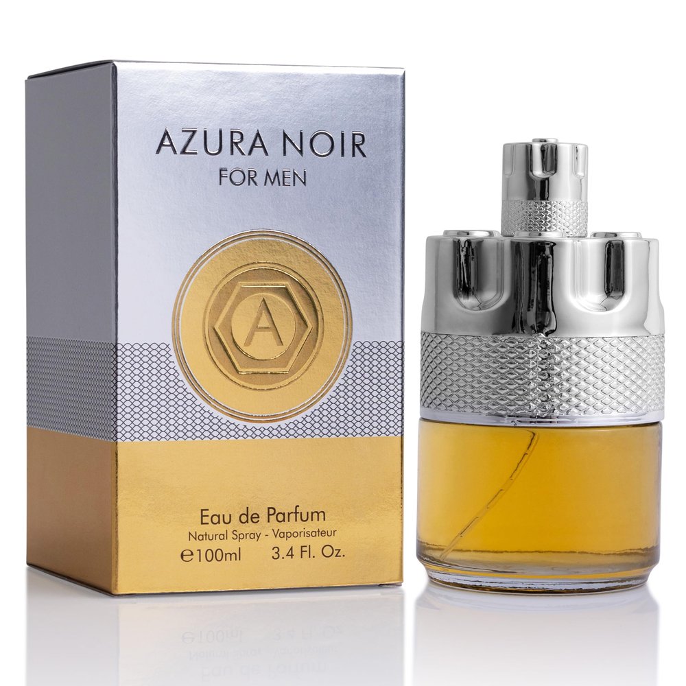 Azura Noir & Azura Noir After Dark for Men Cologne SET 3.4oz Inspired By Azzaro image 1