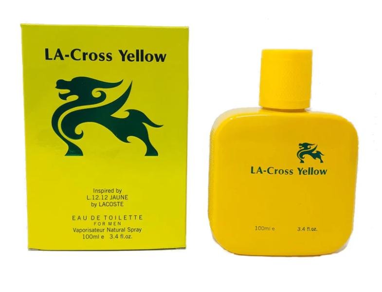 LA-Cross Men’s Cologne 3.4oz Inspired By Lacoste L12.12 Jaune image 0