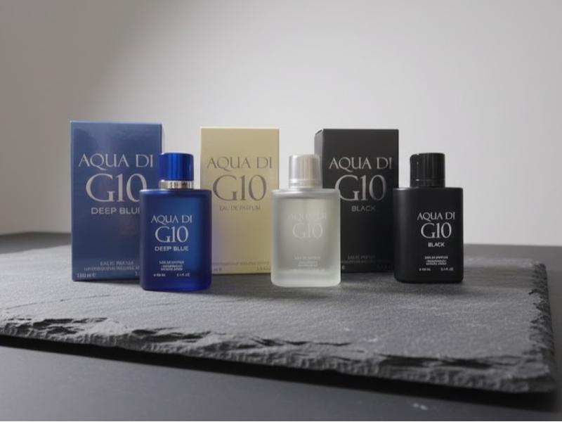 AQUA DI G10 COLOGNE SET FOR MEN - 3 GREAT FRAGRANCES - 3.4OZ EDP EACH