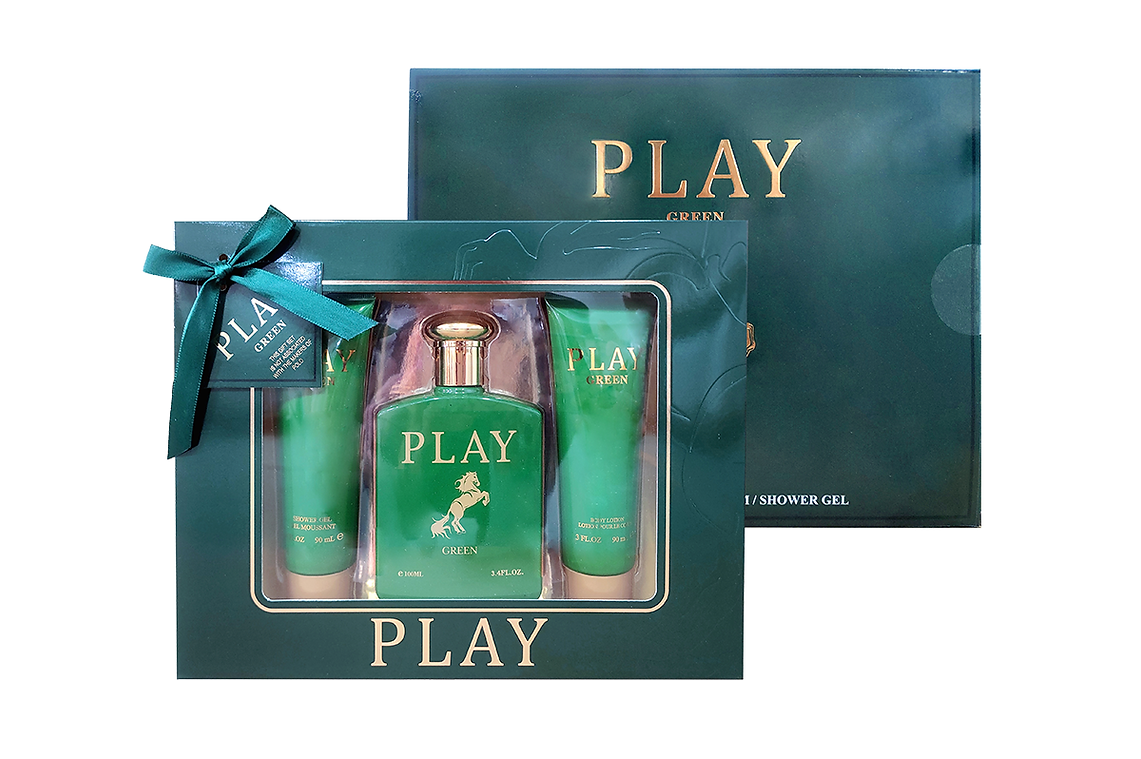 Play Green for Men Cologne Gift Set - Inspired by Polo Green