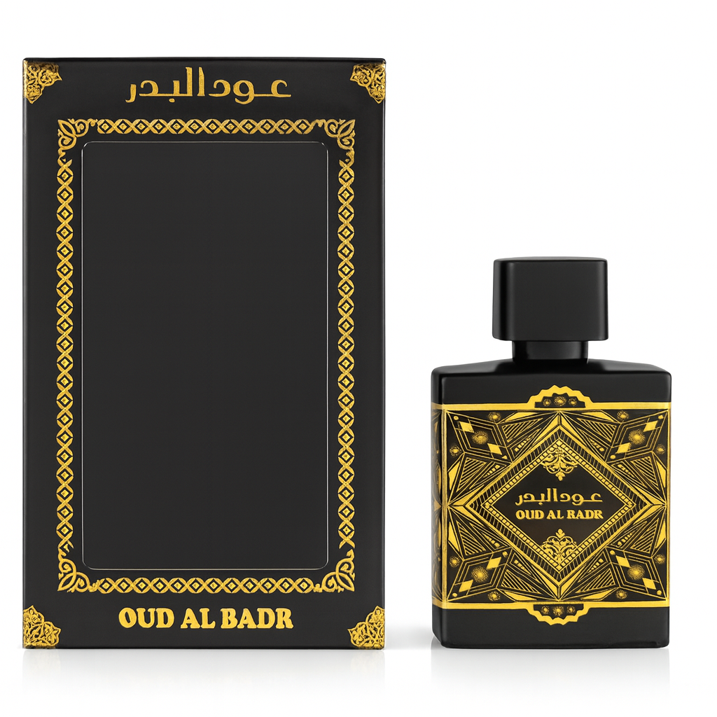 OUD AL BADR - Oriental Woody, Caramel, Warm Spicy - Eau de Parfum Long-Lasting Fragrance for Unisex, 3.40 Ounce / 100 ml Men / Women