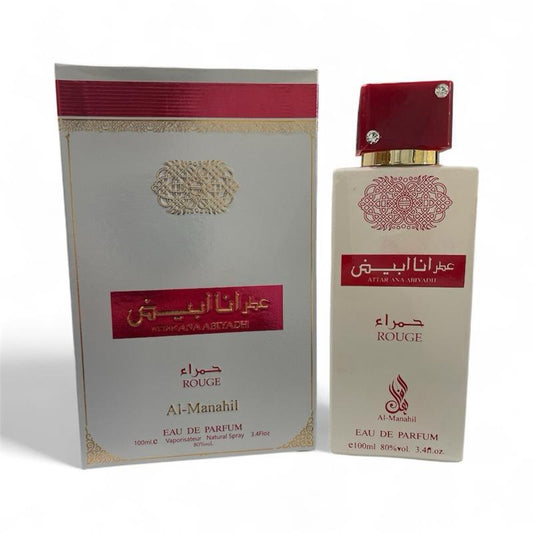 Al-Manahil Attar Ana Abiyadh Rouge Unisex Cologne Perfume 3.4oz EDP For Rouge 540 Lovers