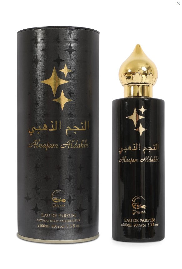 ALNAJAM ALDAHBI SPRAY PERFUME EAU DE PARFUM FOR MEN & WOMEN - 100ML/3.3 FL.OZ image 0