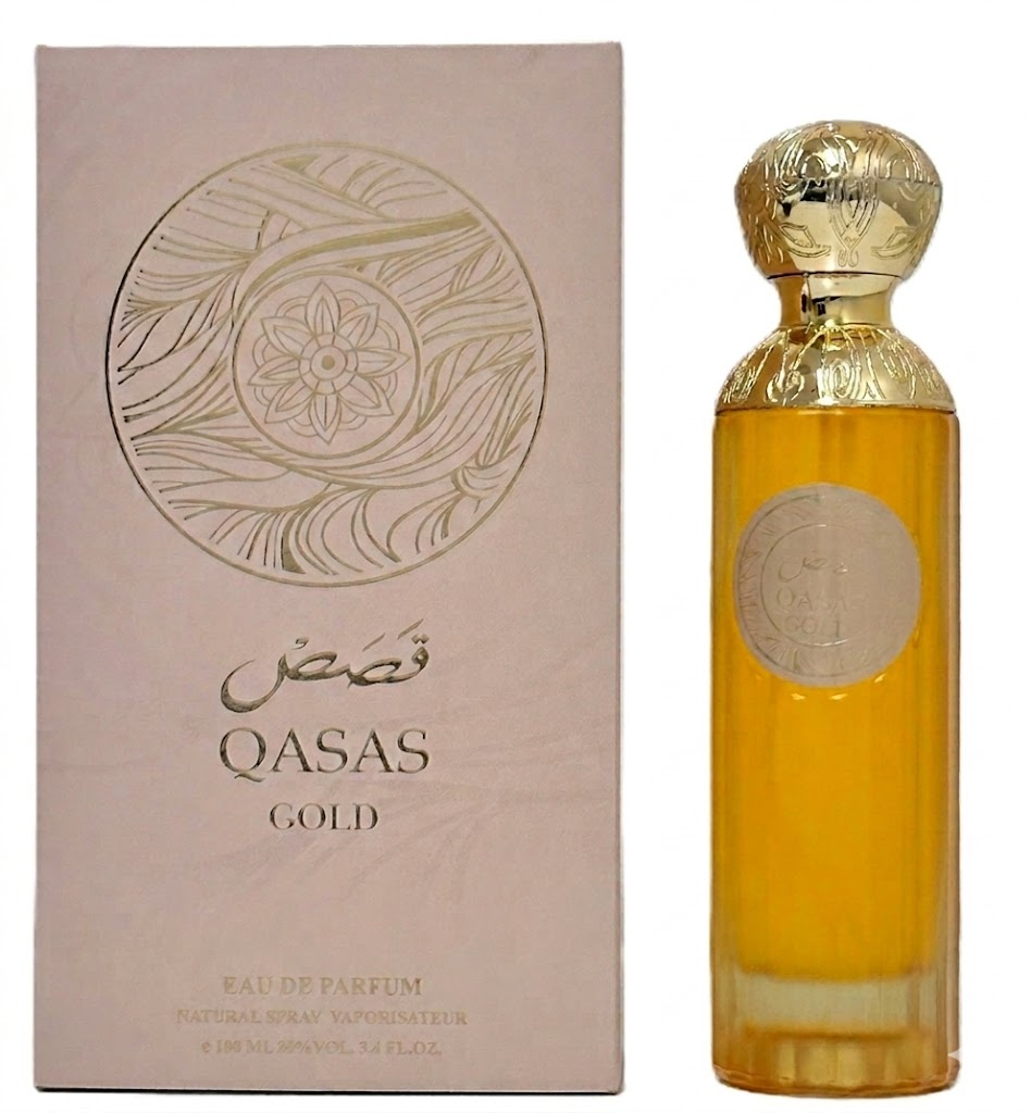 Qasas Gold Unisex Fragrance - Men & Women - 3.4oz EDP