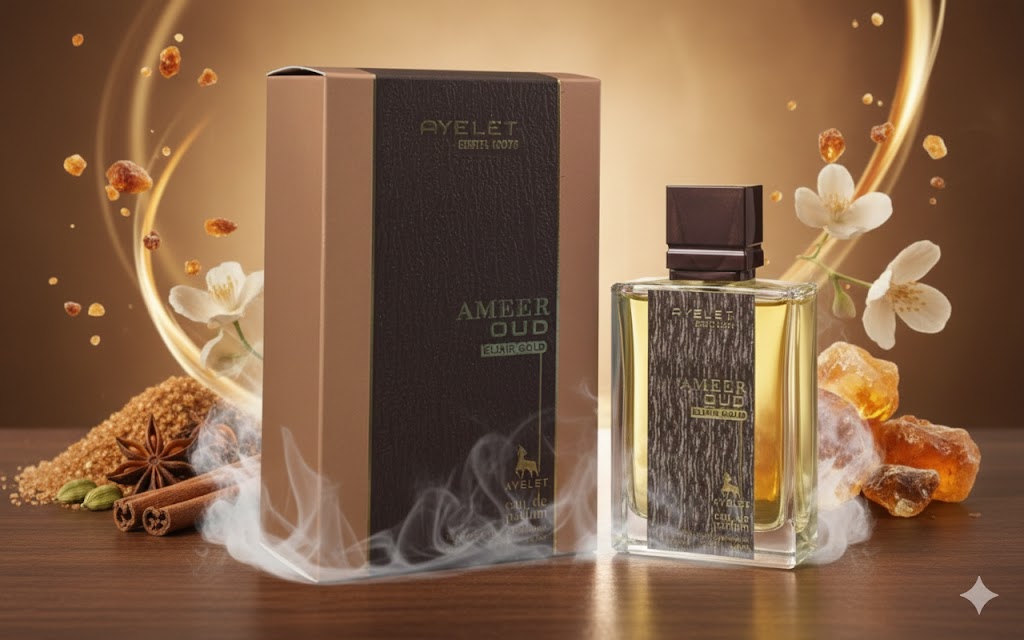 Ameer Oud Elixir Gold Unisex Fragrance - 3.4oz EDP - Awesome Men & Women