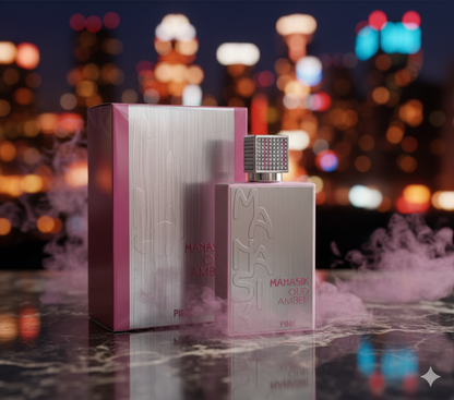 Manasik Oud Amber Pink EDP 3.3floz Women's Perfume
