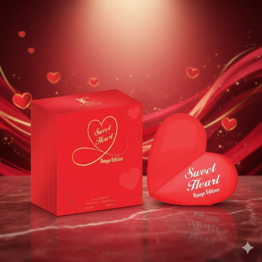 Sweet Heart Rouge Edition Perfume - Luxury Eau De Parfum 3.4oz (100ml) | The Perfect Romantic Gift